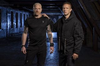 'Celebrity Hunted' pairing Iwan Thomas and Richard Whitehead plan their escape..