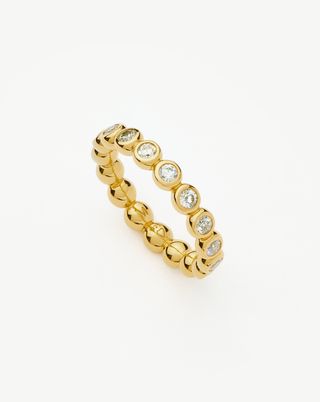 Tennis Eternity Stacking Ring | 18k Gold Vermeil Cubic Zirconia