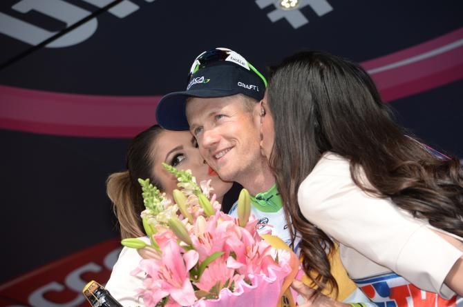 Pieter Weening on the podium