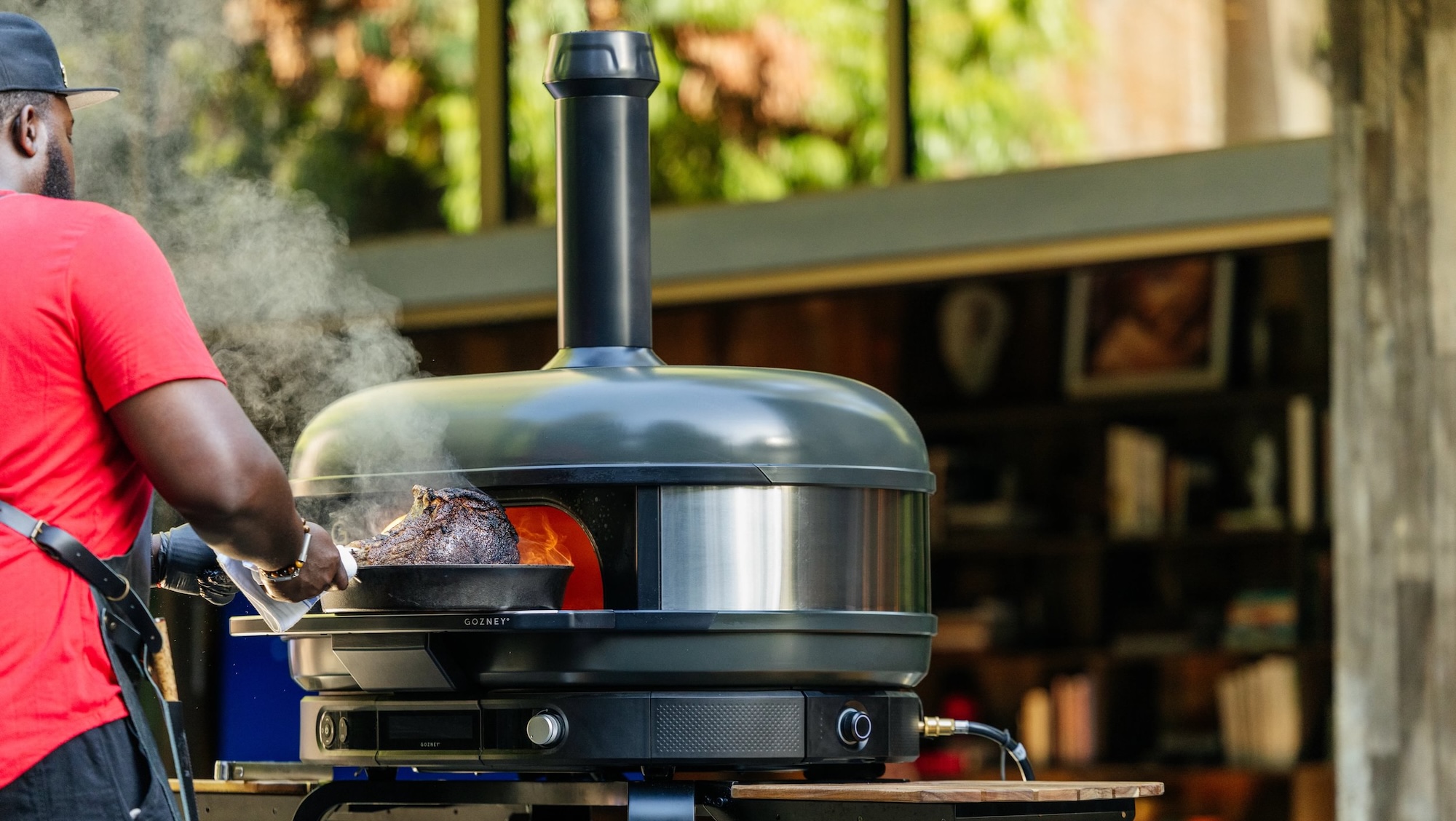 Gozney Dome 2 with steaks