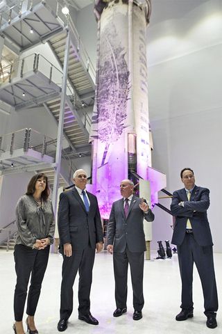 VP Mike Pence Tours NASA KSC