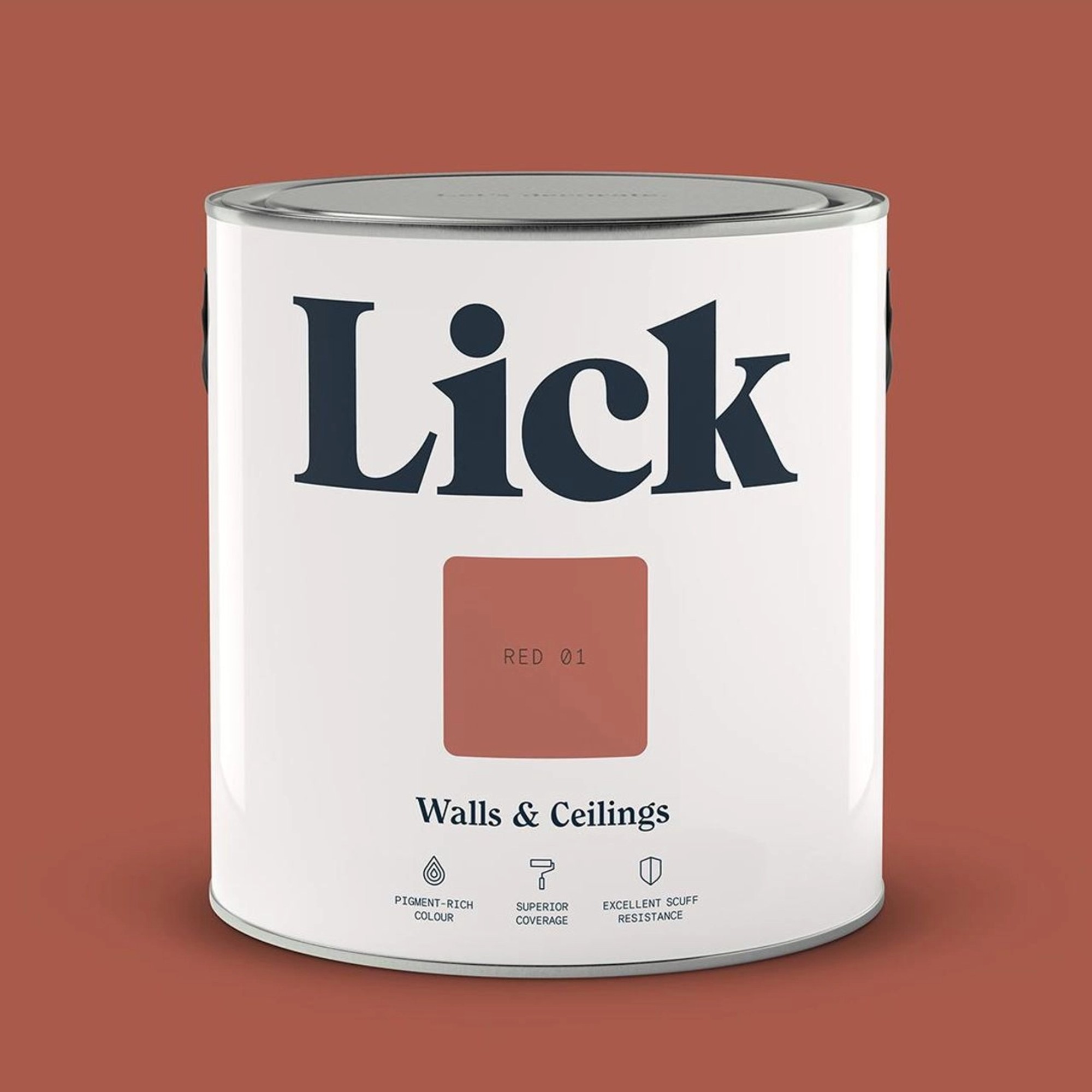Lick Red 01 Matt Paint 2.5L