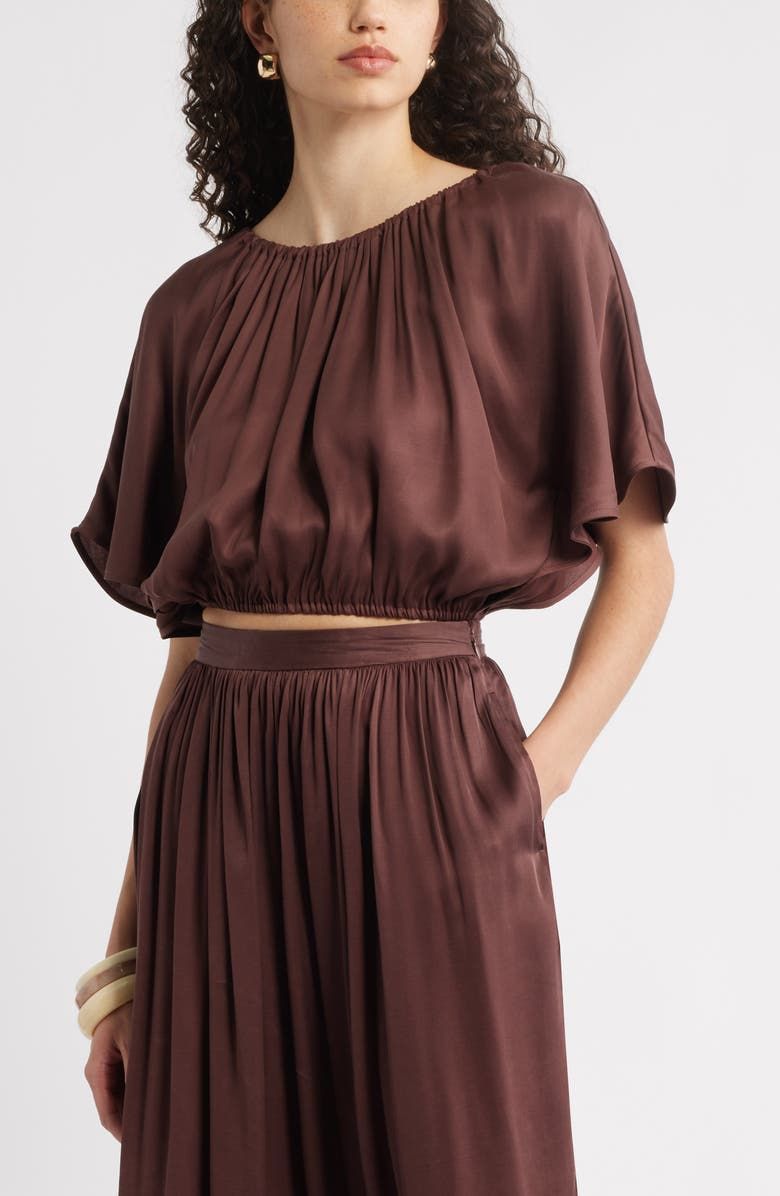 Flutter Sleeve Crop Top