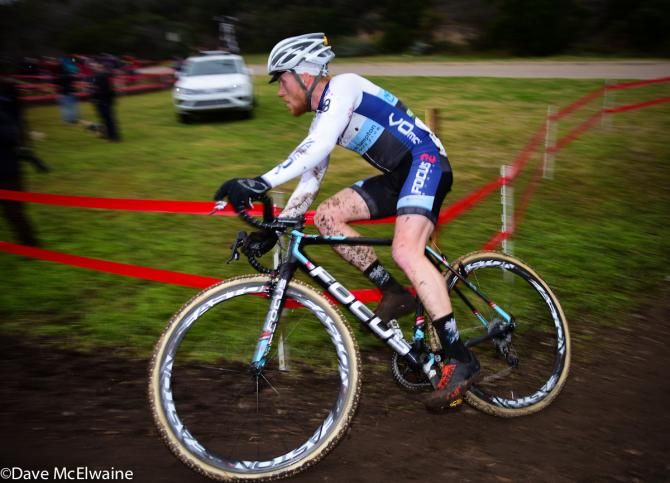 Stephen Hyde (JAM Fund) riding S-Turns at the top of the course