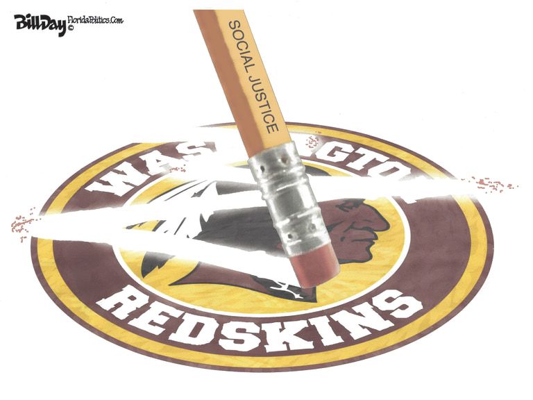 Editorial Cartoon U.S. Washington Redskins name change