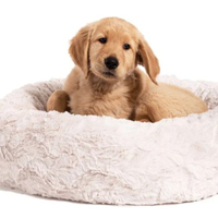 Best Friends by Sheri Calming Lux Fur Donut Cuddler Bolster Dog Bed | Was $59.99, now $39.99 at Amazon