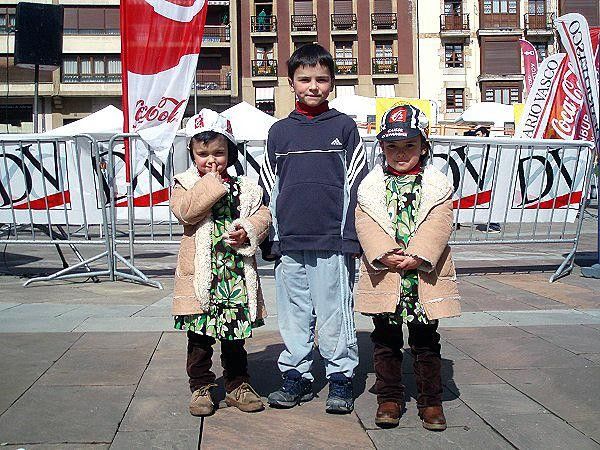 Some young fans wait to watch their heros ride.