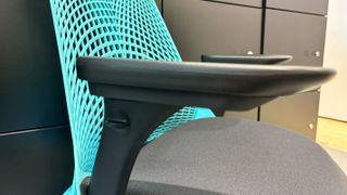 The armrests of the Herman Miller Sayl Gaming Chair.