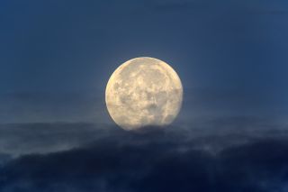 Full Moon, Kota Kinabalu, Malaysia - stock photo