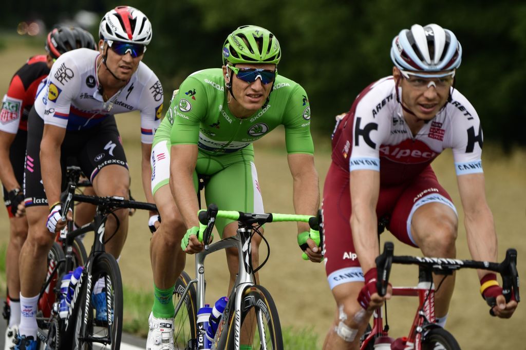 Green jersey holder Marcel Kittel (Quick-Step Floors)