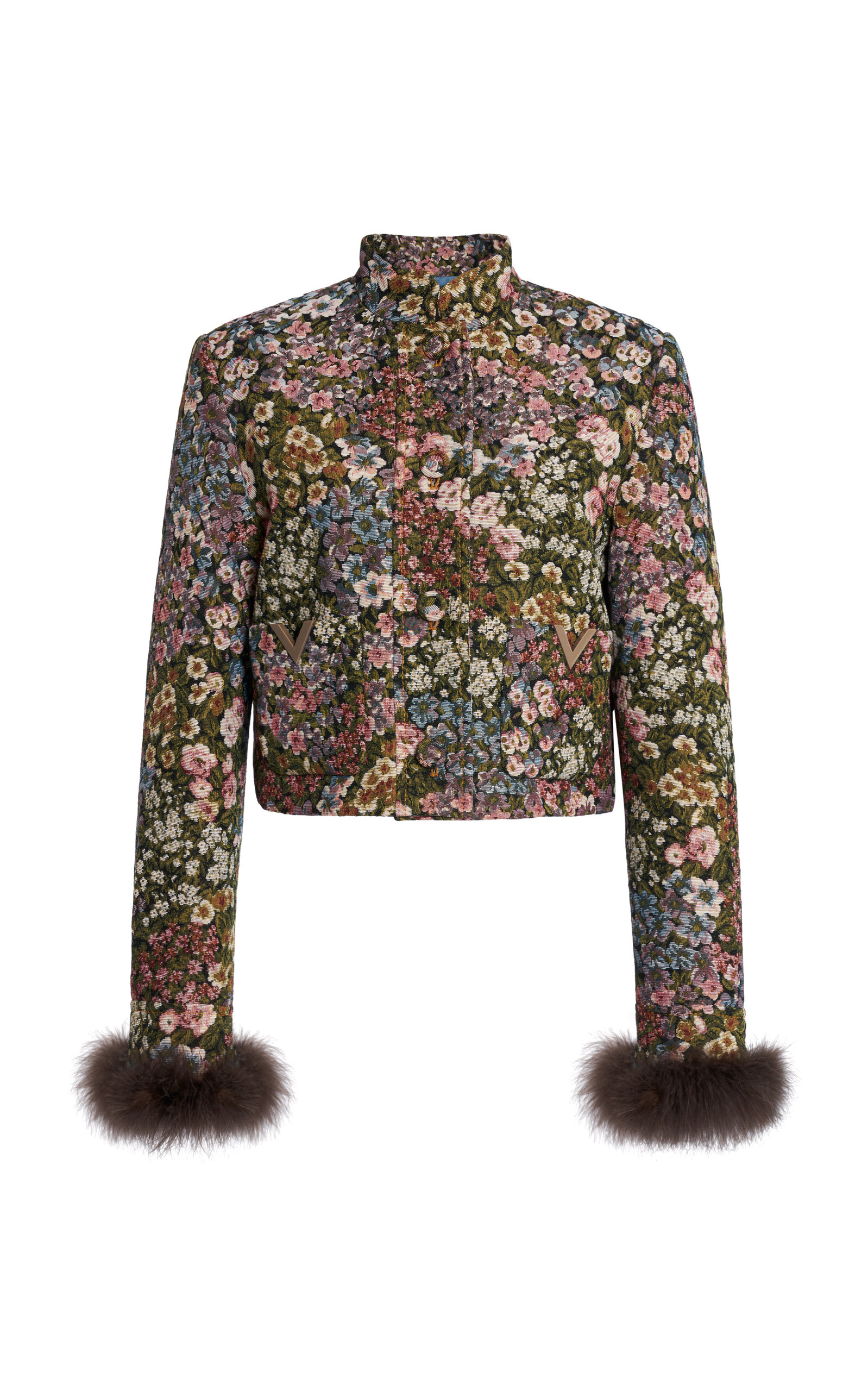 Apres L'hiver Jacquard Cropped Jacket