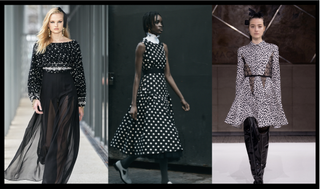 The summer polka dot trend from Chanel, Erdem, and Giambattista Valli