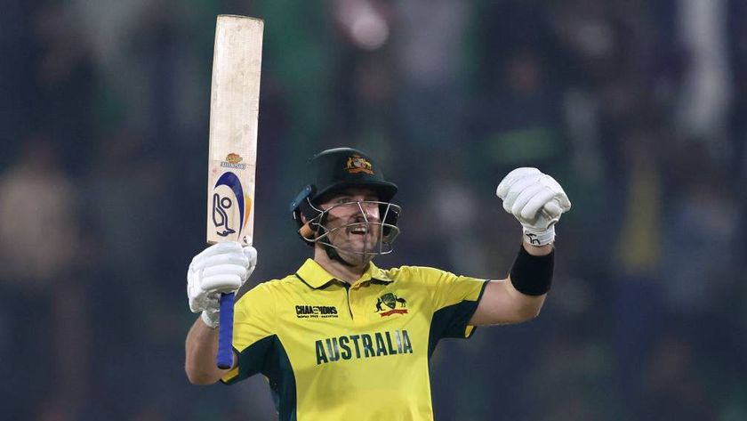  Josh Inglis of Australia celebrates following the team&#039;s victory in the ICC Champions Trophy 2025 match between Australia and England