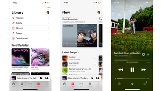 Apple Music screenshots of app