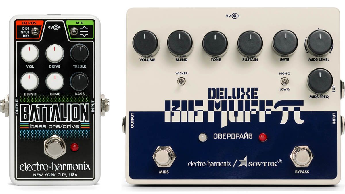 Electro-Harmonix Sovtek Deluxe Big Muff Pi and Nano Battalion Bass 