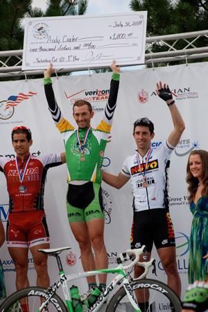 Andrew Crater won the United Healthcare Road Race on July 31.