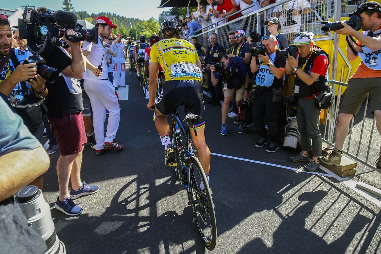 Peter Sagan (Tinkoff Team) lost the yellow jersey