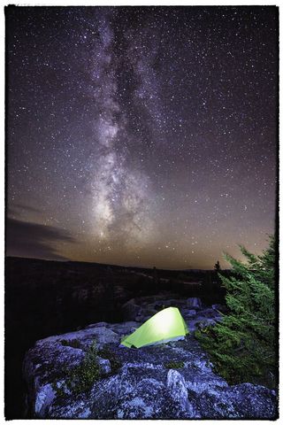 Milky Way and Bear Rocks in West Virginia