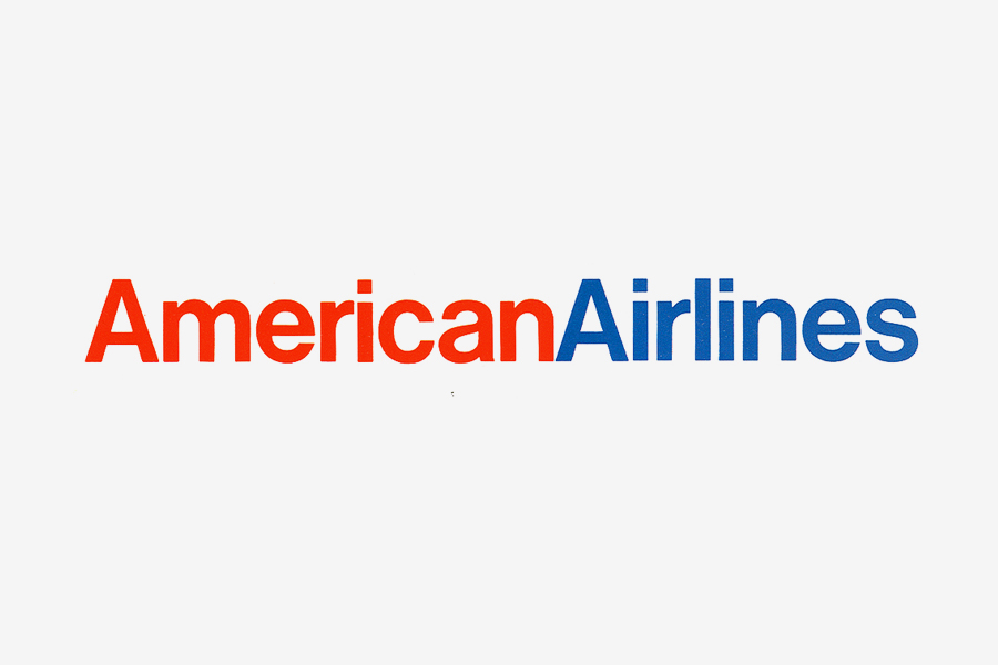 American Airlines logotype designed by Vignelli Associates