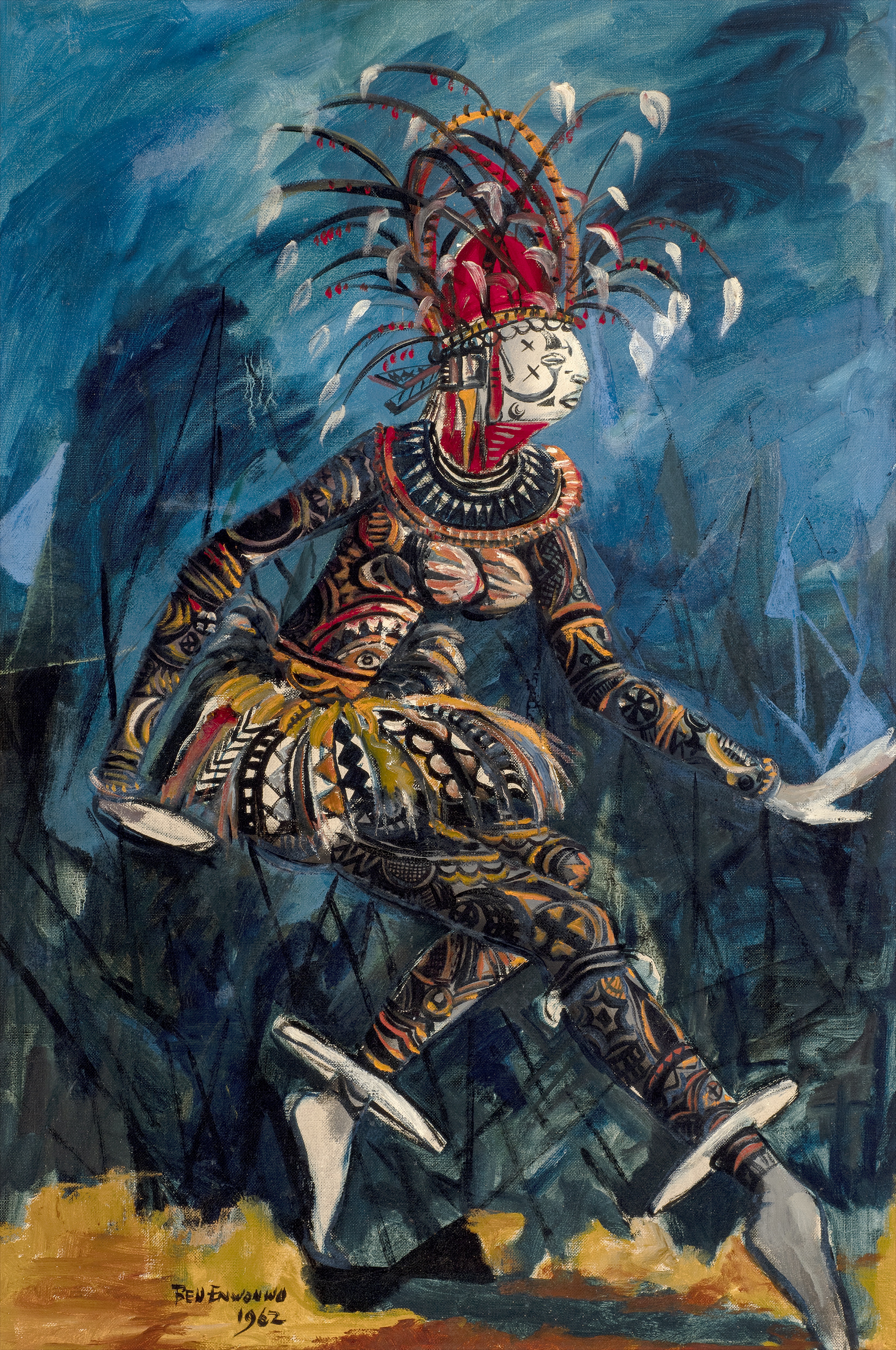 artwork of dancer from &#039;Nigerian Modernism&amp;rsquo; exhibition