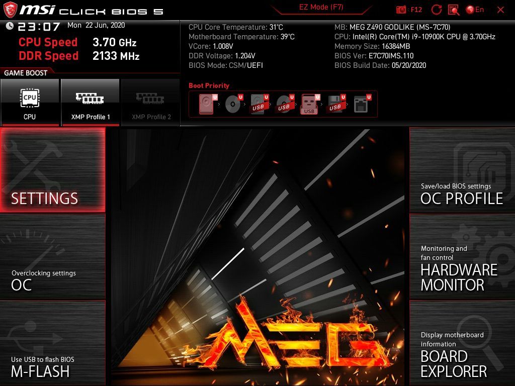MSI MEG Z490 Godlike