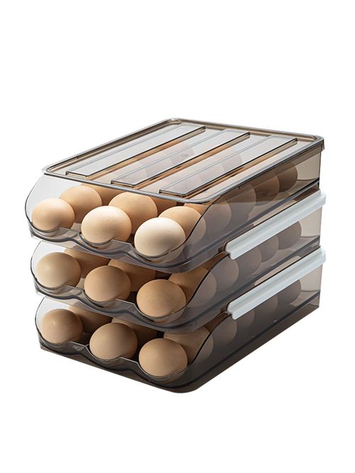 Egg Container With Lid, 3 Layers