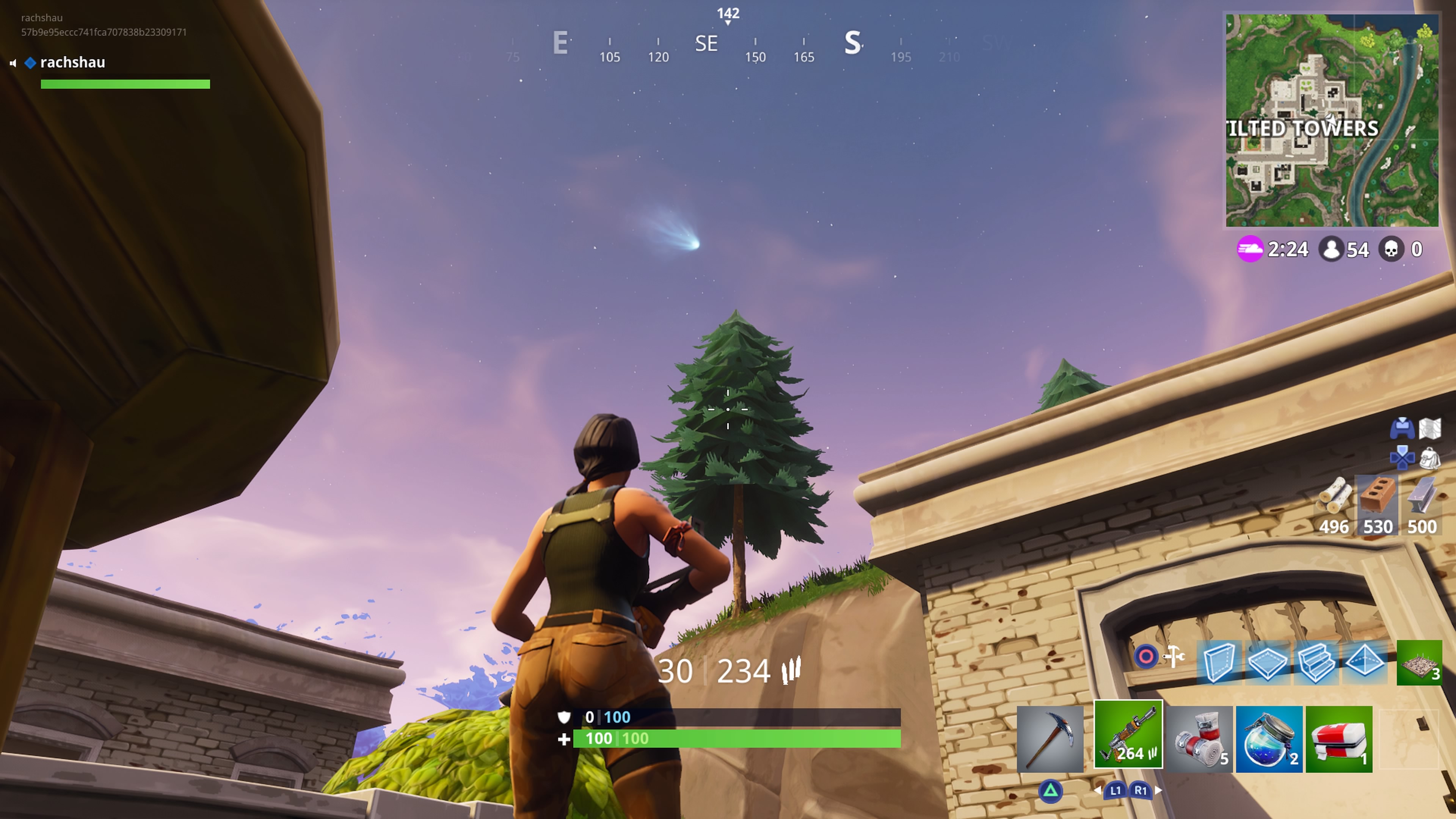 Fortnite Players Believe A Comet Is Set To Destroy Tilted Towers - fortnite players believe a comet is set to destroy tilted towers pc gamer