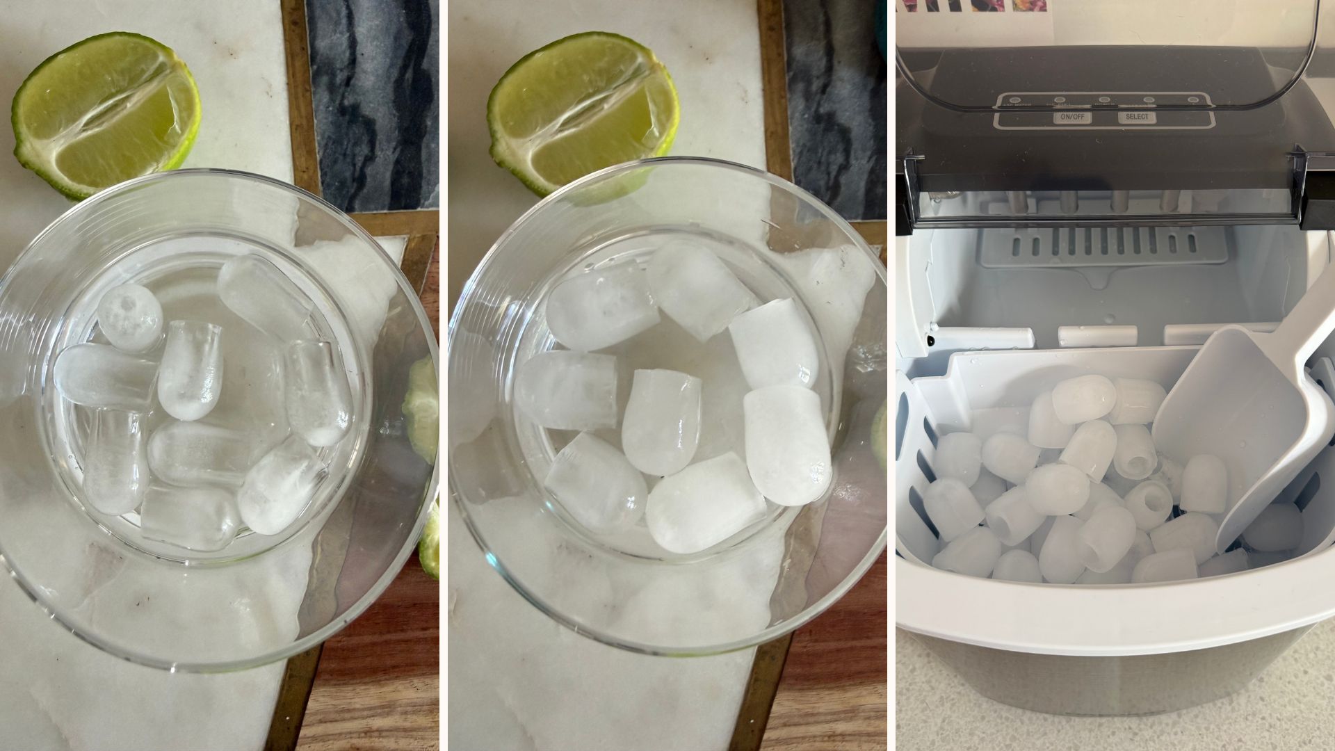 Daewoo ice maker machine during testing