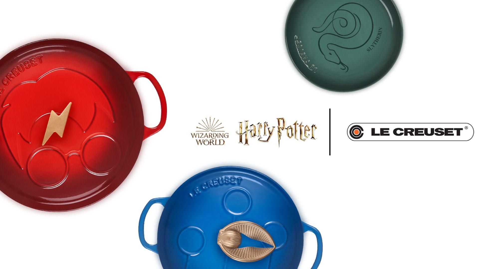 Le Creuset x Harry Potter features Quidditch casserole and Deathly