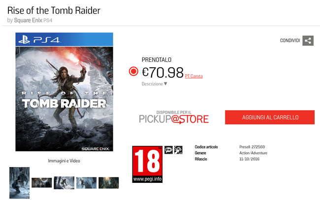 Rise of the Tomb Raider arrives on PS4 in October according to a leaked ...