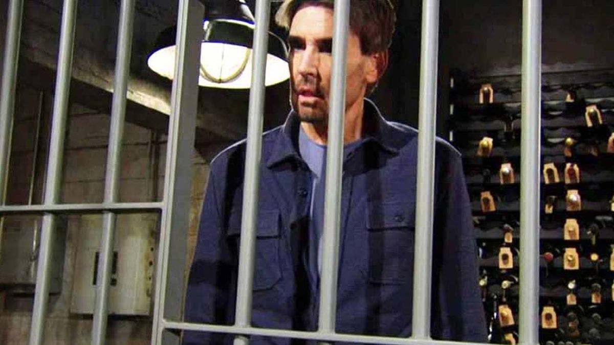 J. Eddie Peck as Cole horrified behind bars in The Young and the Restless