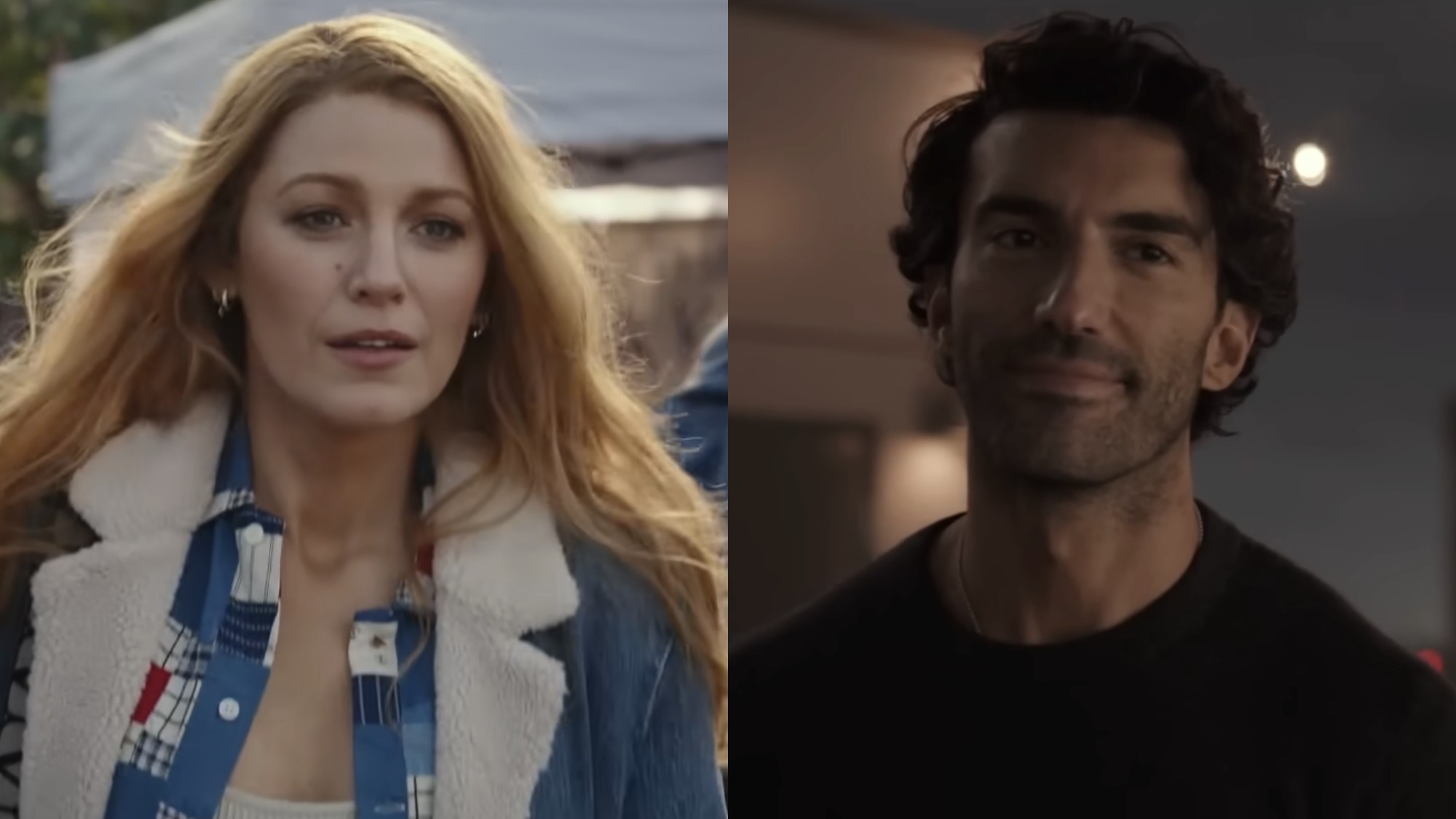 Blake Lively and Justin Baldoni appear in scenes from It Ends with Us.