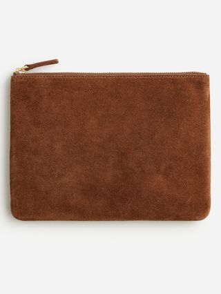 Berkeley leather and suede zip bag