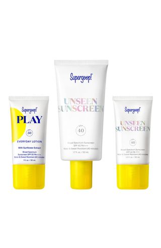 Unseen & Play Sunscreen Spf 50 Set $78 Value