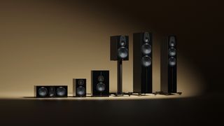 A group shot of all six speakers in the Monitor Audio Gold Series 6G range.