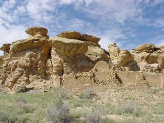 Casa Chiquita, shown here, is located near the old north entrance to Chaco Canyon; the ruin is composed of a square block of rooms surrounding a central elevated round room, according to the University of Colorado. Casa Chiquita likely dates to around A.D