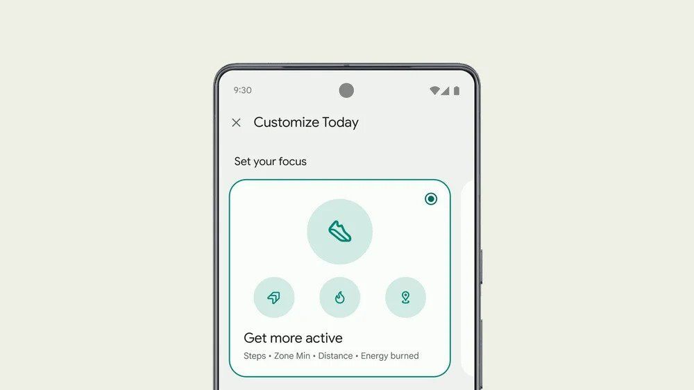 The Fitbit app lets users customize the information on their "Today" page to see what is most important.