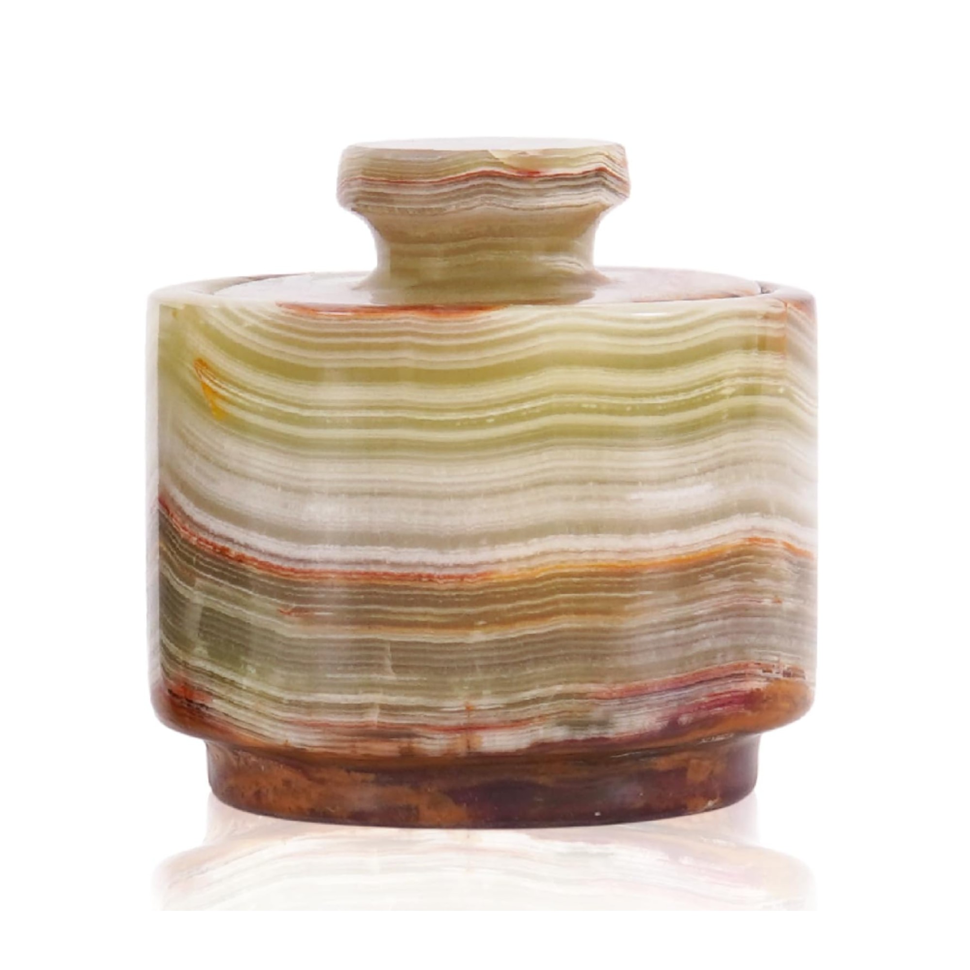 MARBLOUS KRAFTS Marble Salt Cellar with Lid