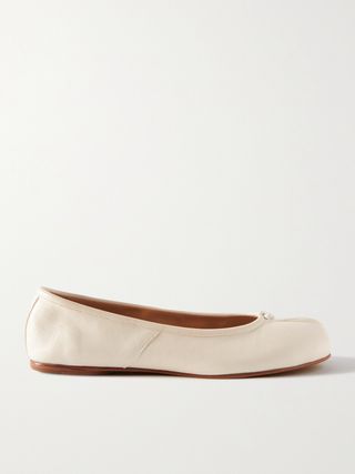 Tabi Split-Toe Leather Ballet Flats