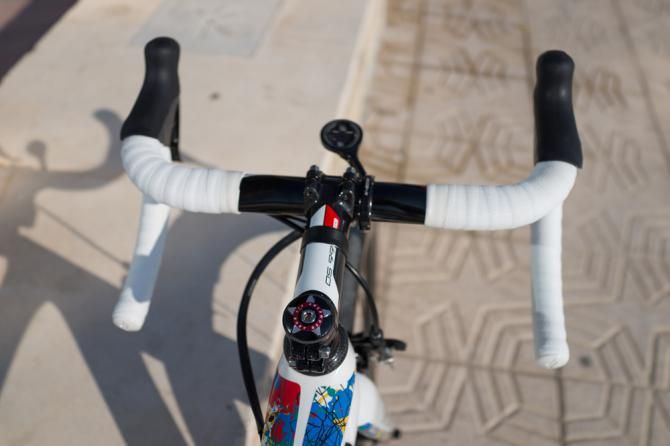 The cockpit on the Tarmac for Michal Kwiatkowski
