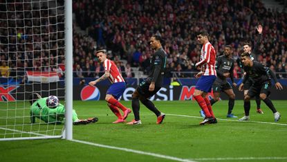 Saul Niguez scored Atletico Madrid’s winning goal against Liverpool 