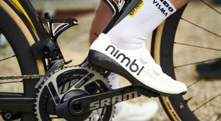New Vittoria tyre on a Jumbo-Visma bike