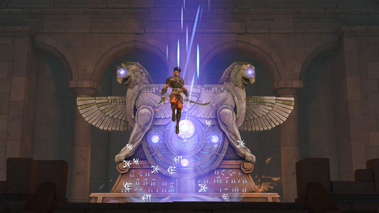 Screenshot of Prince of Persia: The Lost Crown on Xbox Series X.