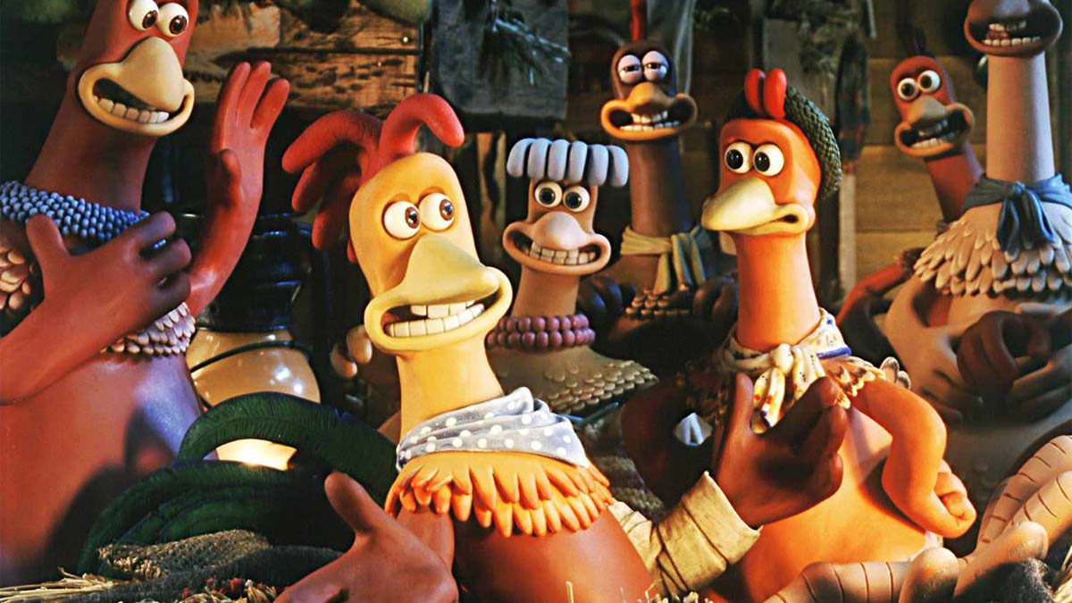 Rocky from the claymation movie Chicken Run