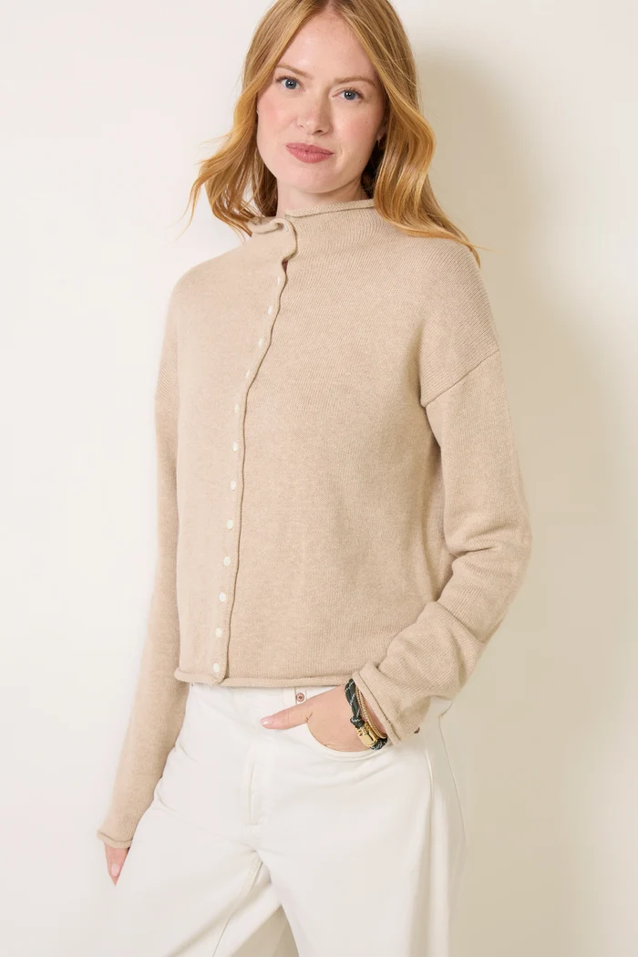 ALEX MILL, Taylor Roll Neck Cardigan