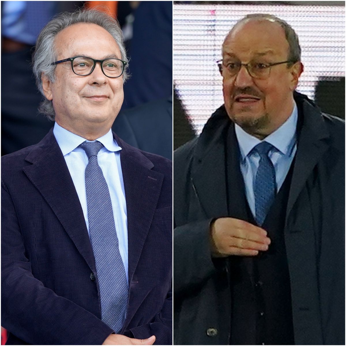 Farhad Moshiri (left) and Rafael Benitez