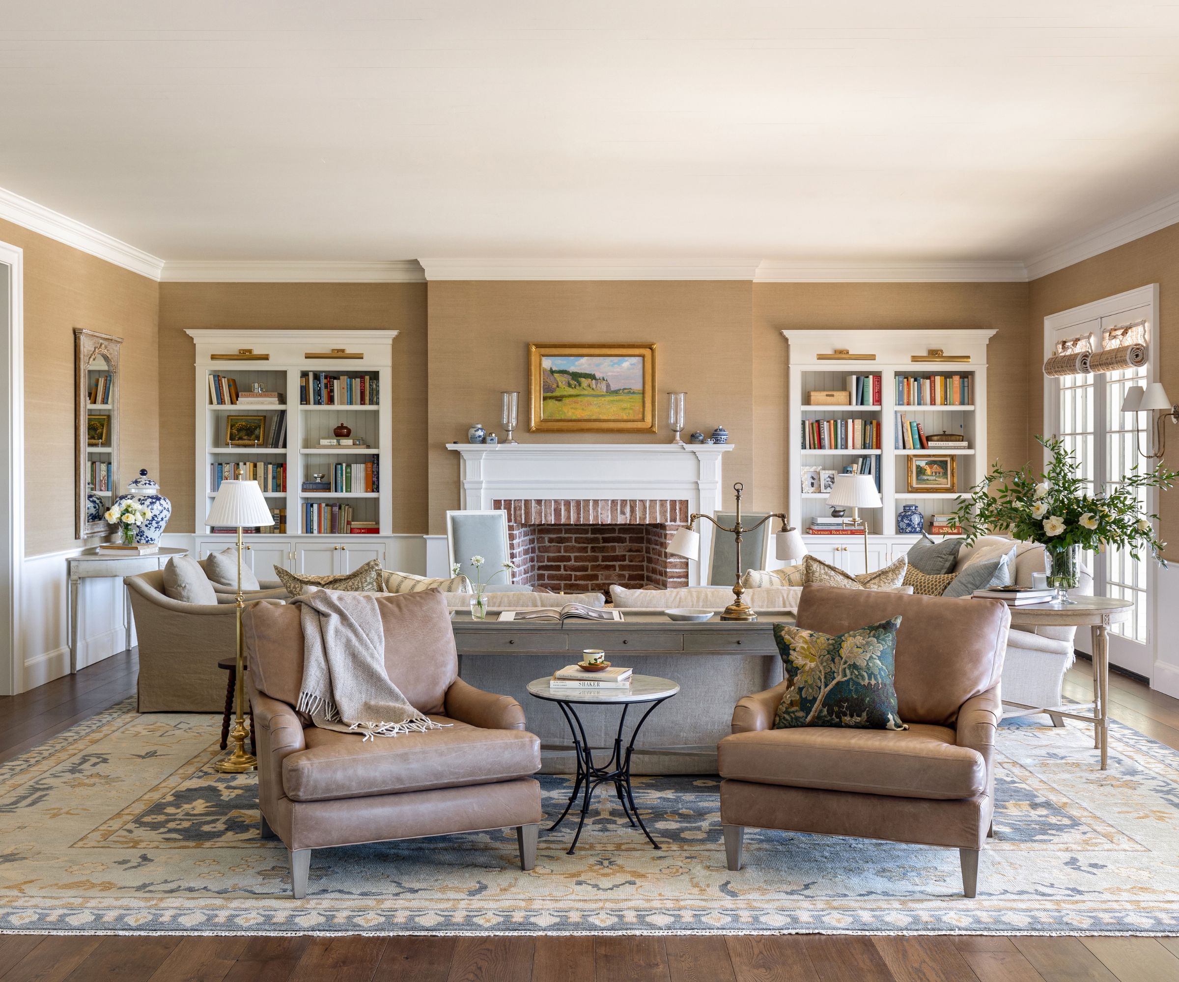living room light brown walls