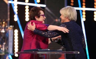 Great pals: Billie Jean King and Sue Barker.