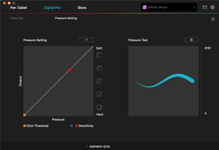 A screen shot of Huion Q11K's pen setup process