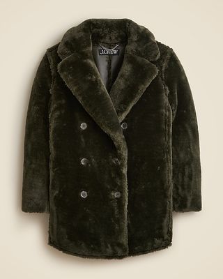 Faux-Fur Peacoat